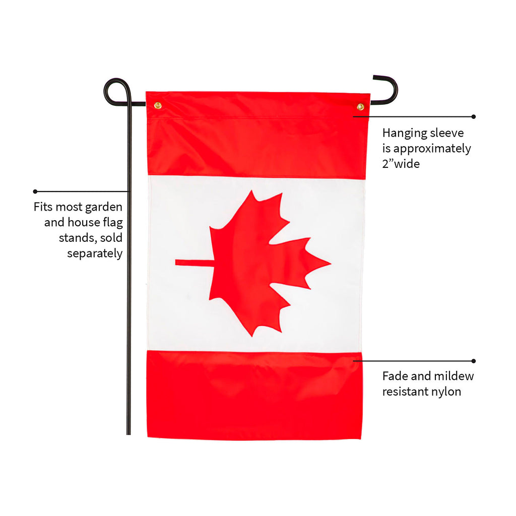 Canada Garden Applique Flag