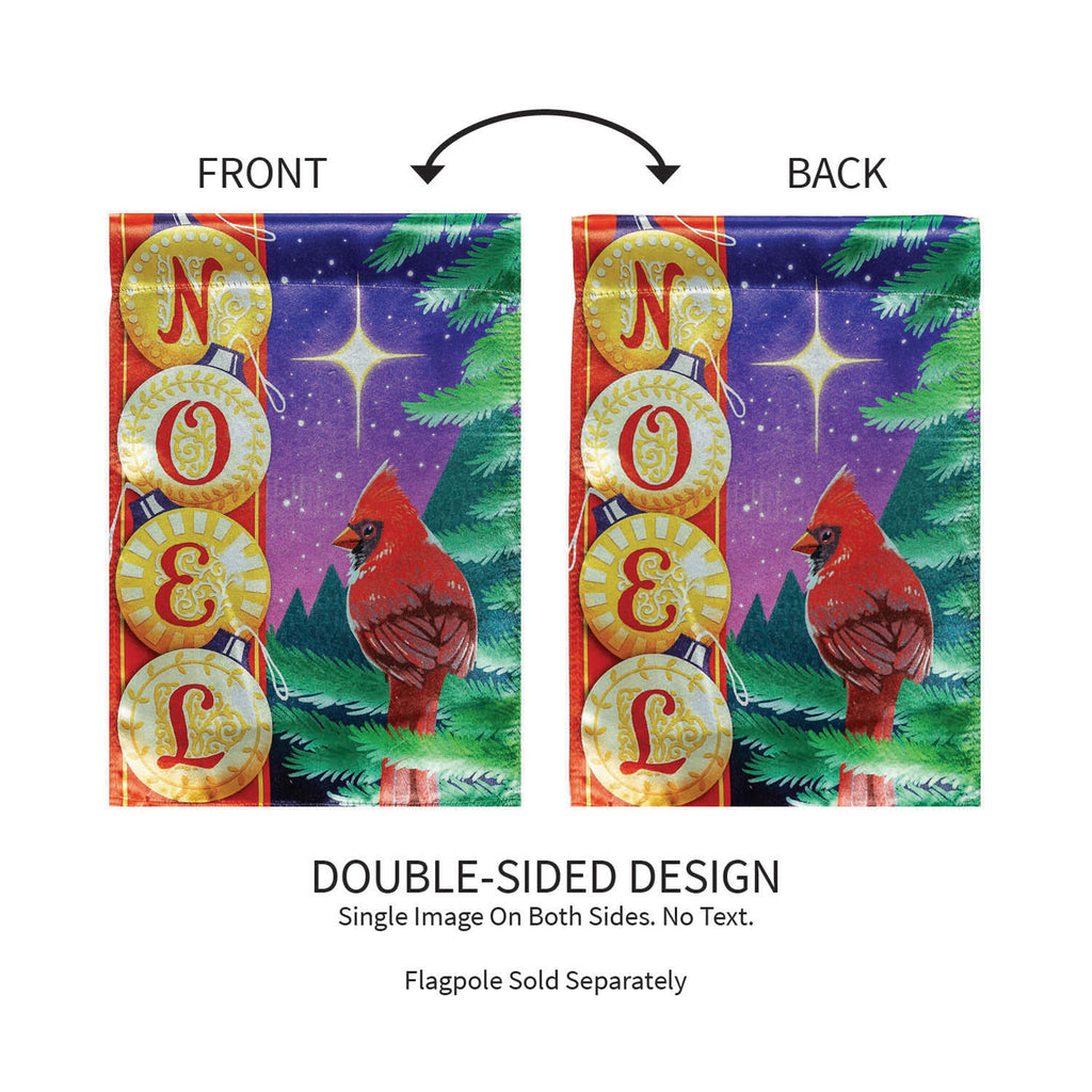 Noel Cardinal Lustre Garden Flag