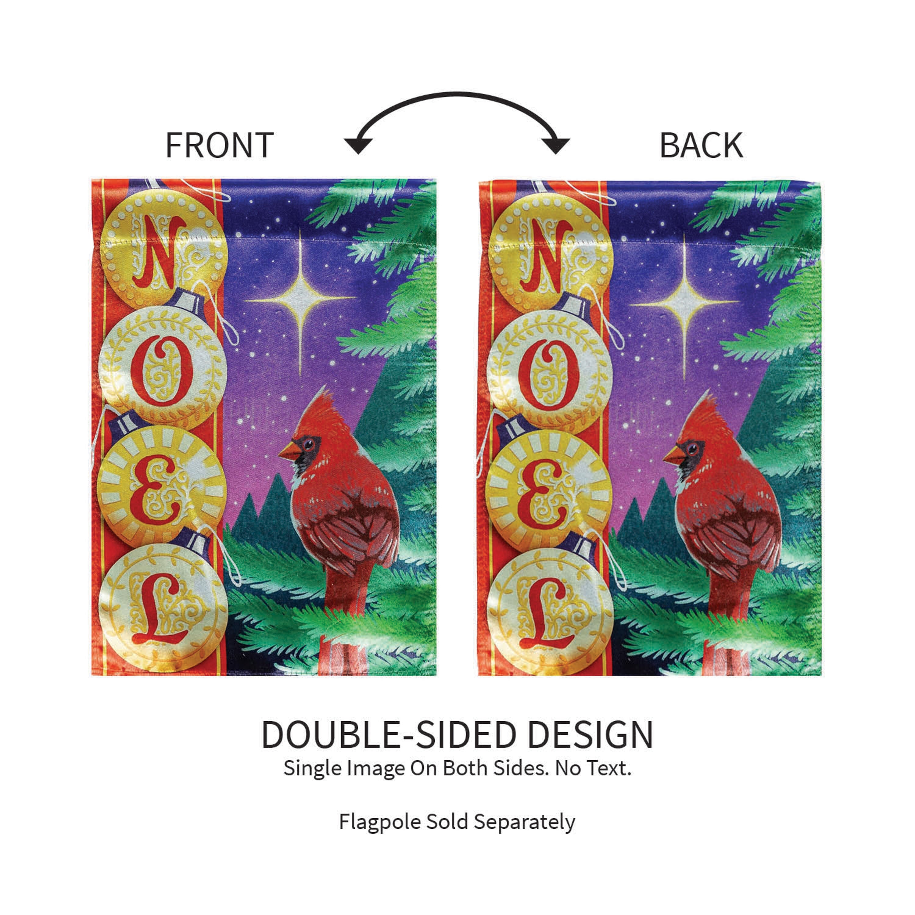 Noel Cardinal Lustre Garden Flag