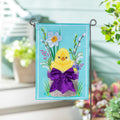 Easter Bow Basket Applique Garden Flag