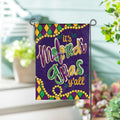 It's Mardi Gras Y'all Applique Garden Flag