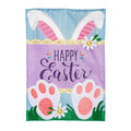 Happy Easter Bunny Applique Garden Flag