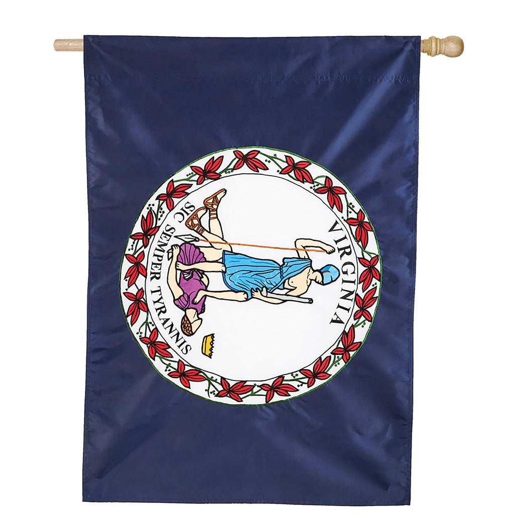Virginia State Flag House Applique Flag