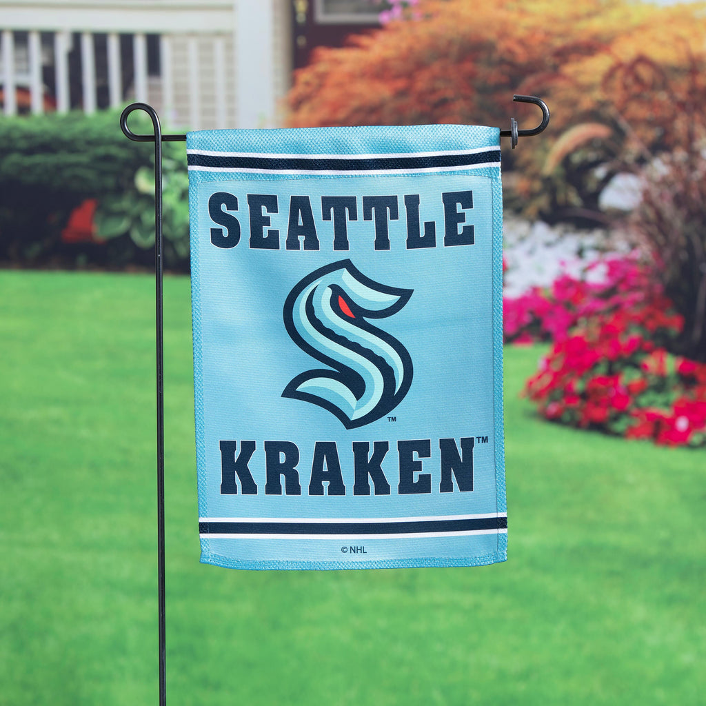 Embossed Suede Flag, GDN Size, Seattle Kraken