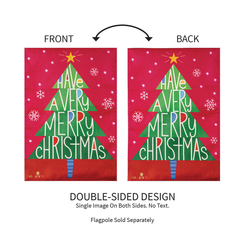 Have a Merry Christmas Burlap Garden Flag
