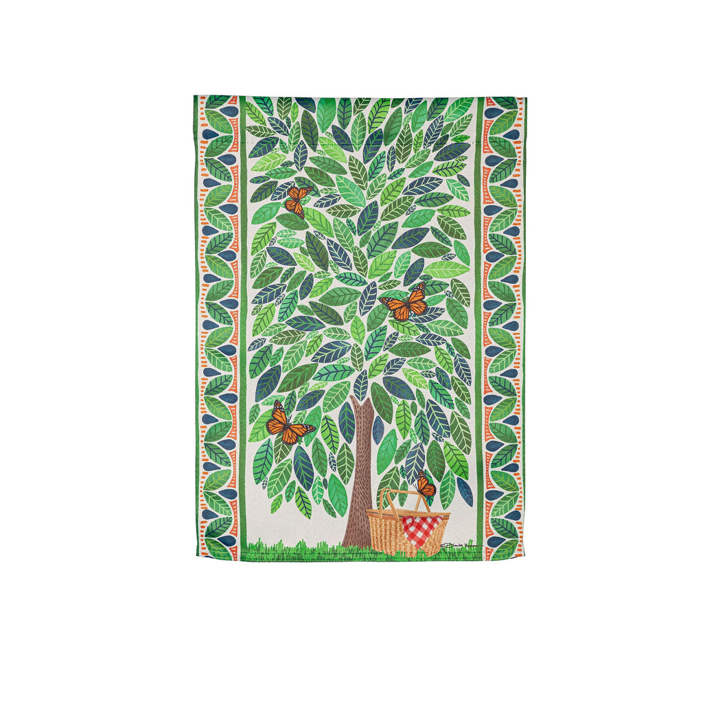 4 Season Trees Suede Garden Flag, Set of 4