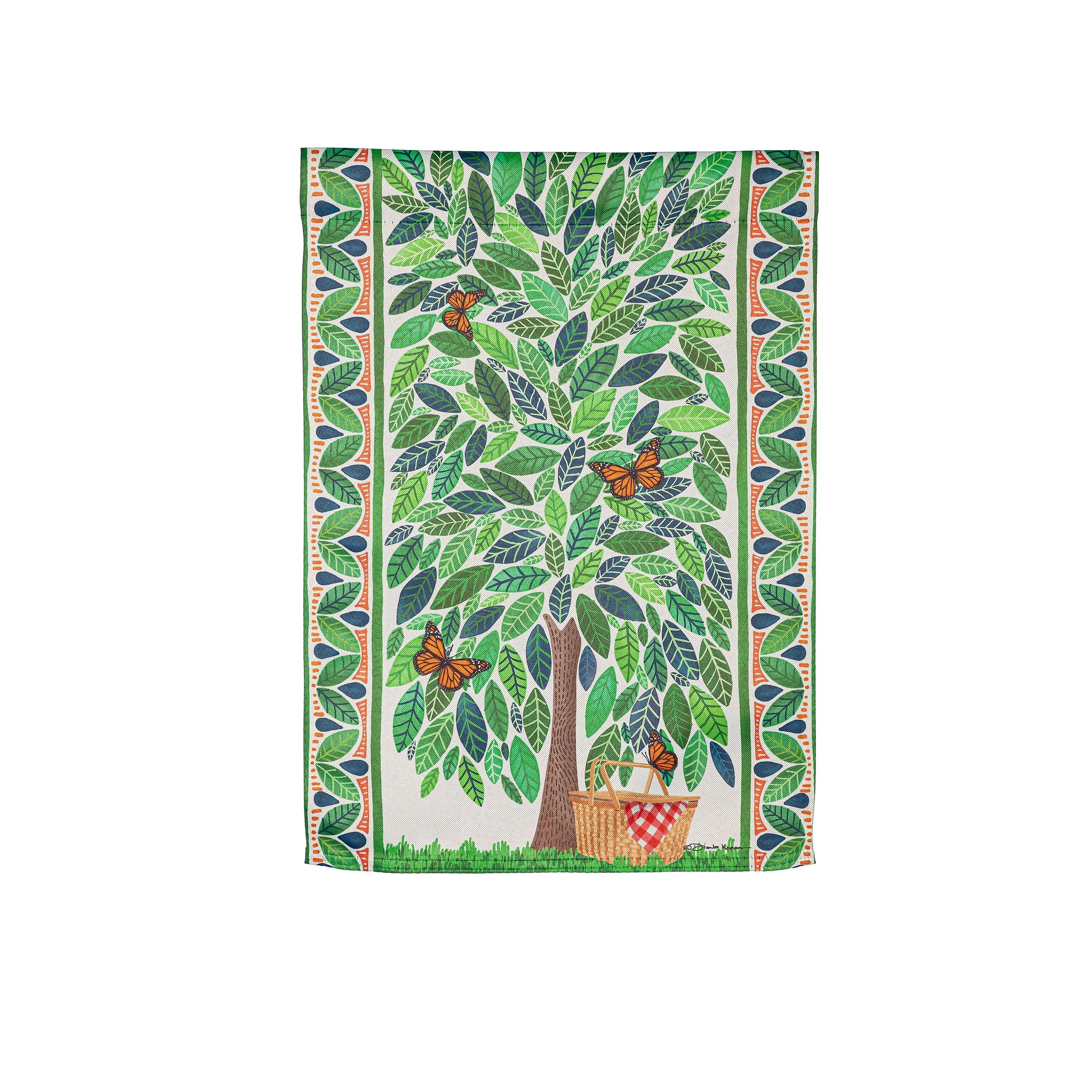 4 Season Trees Suede Garden Flag, Set of 4