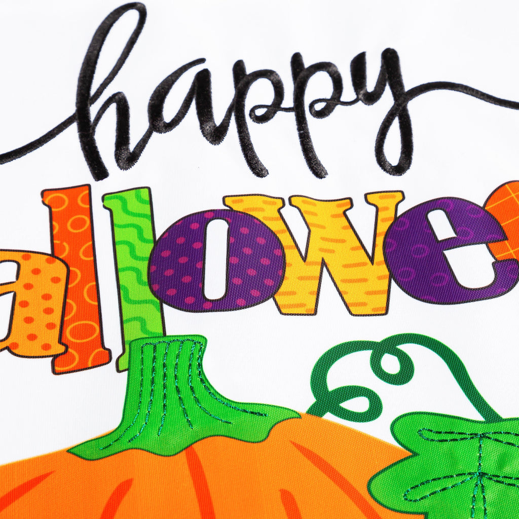 Halloween Jack-O-Lanterns Garden Applique Flag