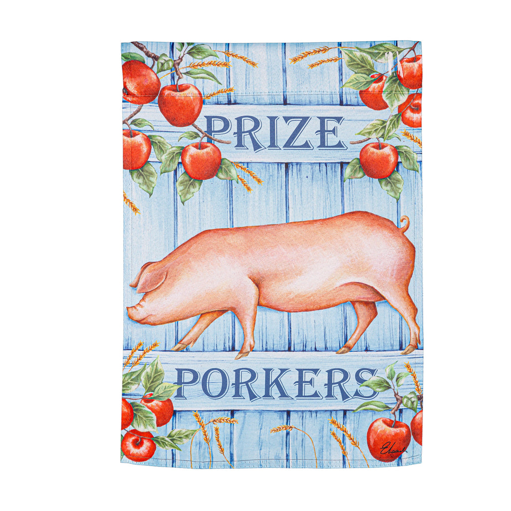 Farm Fresh Suede Reversible Garden Flag