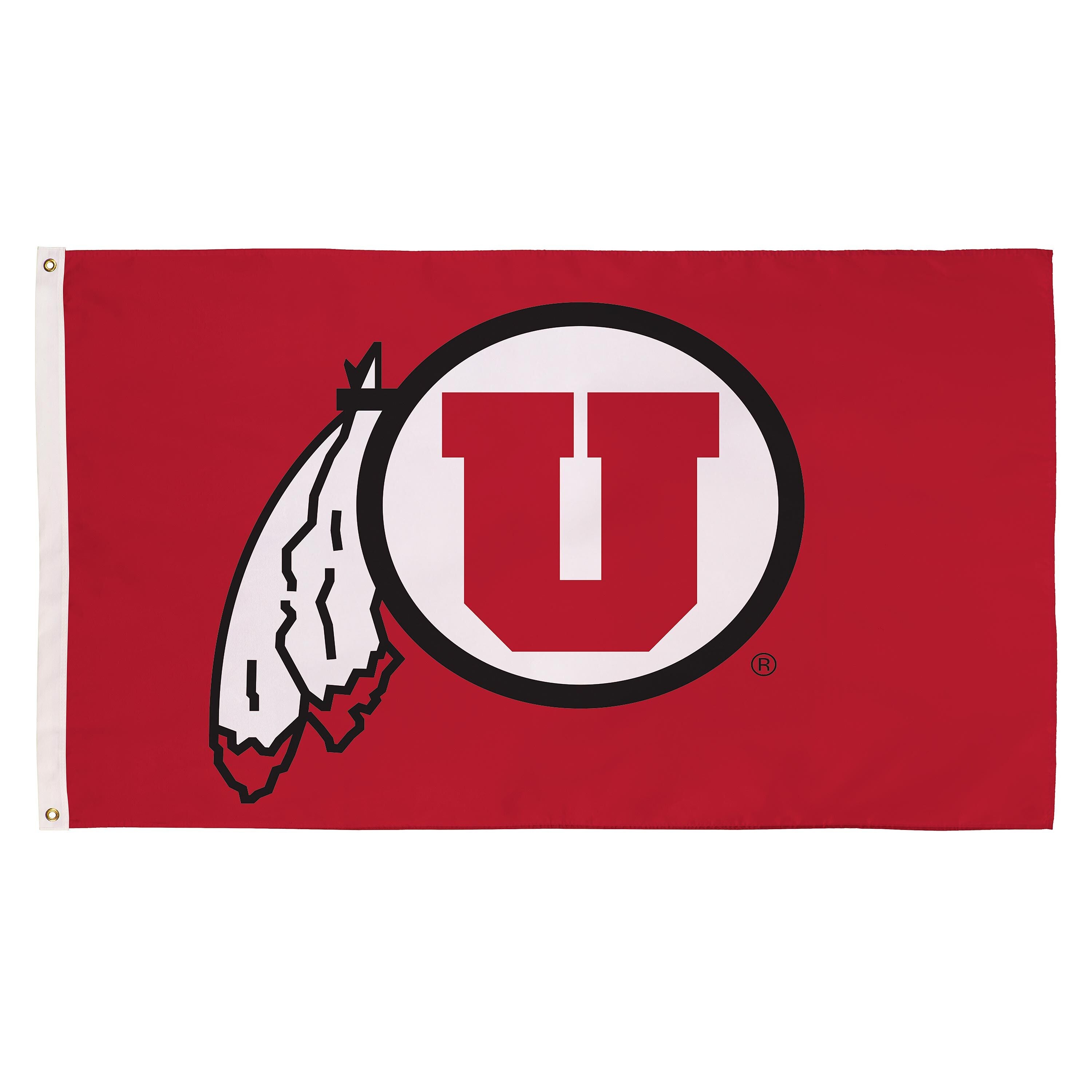 University of Utah Single Sided Flag w/ 2 Grommets, 3'x5'