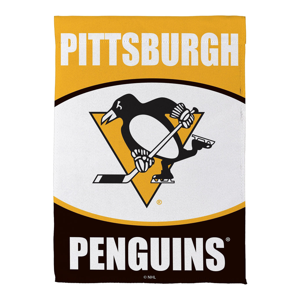 Pittsburgh Penguins Suede Garden Flag