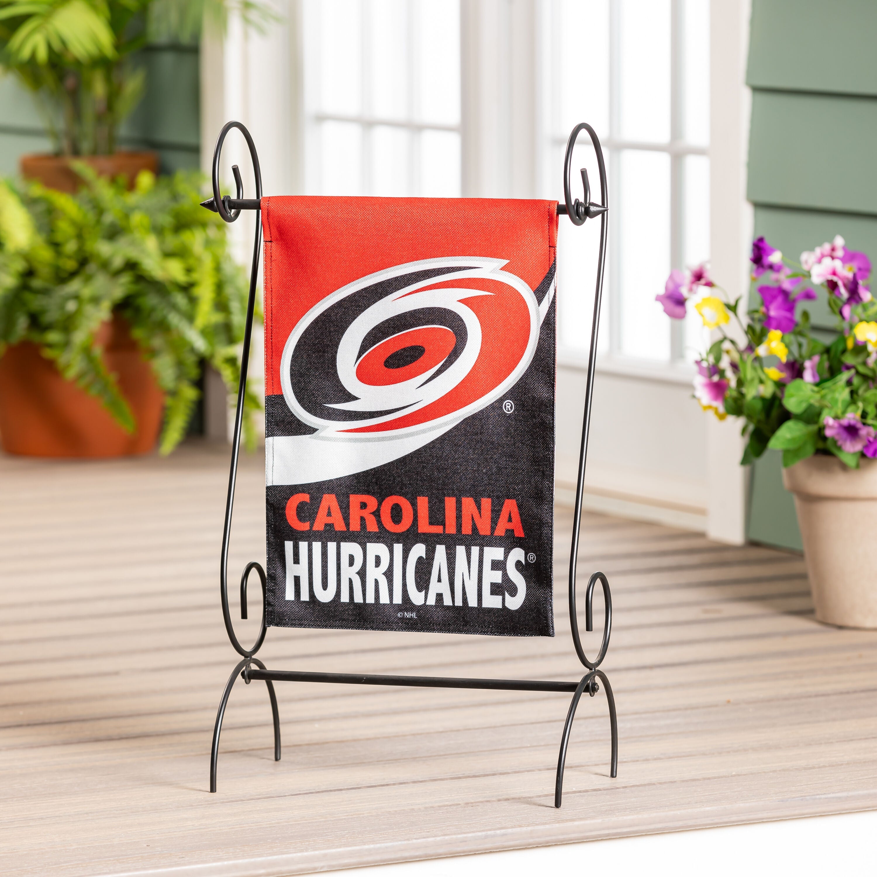 Carolina Hurricanes Burlap Flag GDN Size