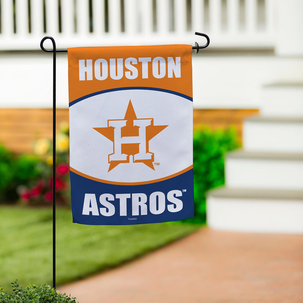 Houston Astros Suede Garden Flag