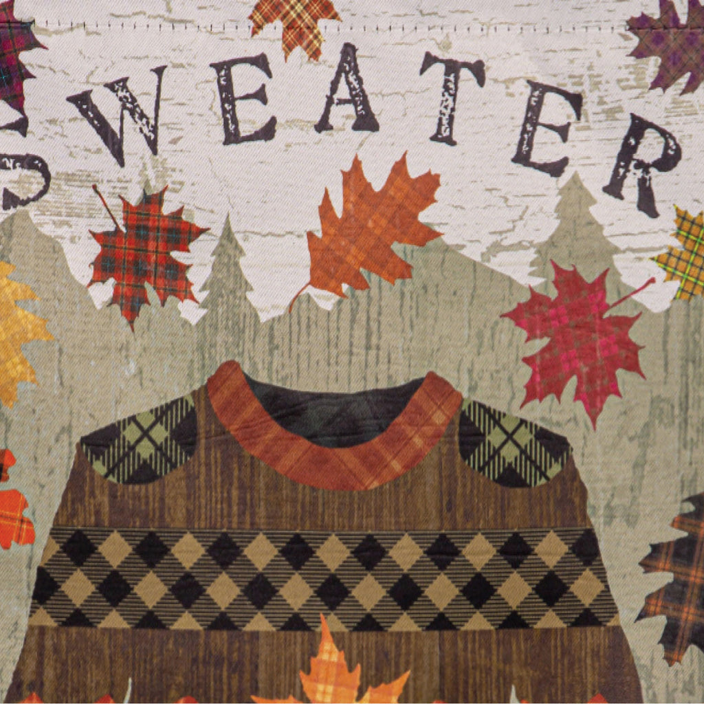 Sweater Weather Suede Garden Flag