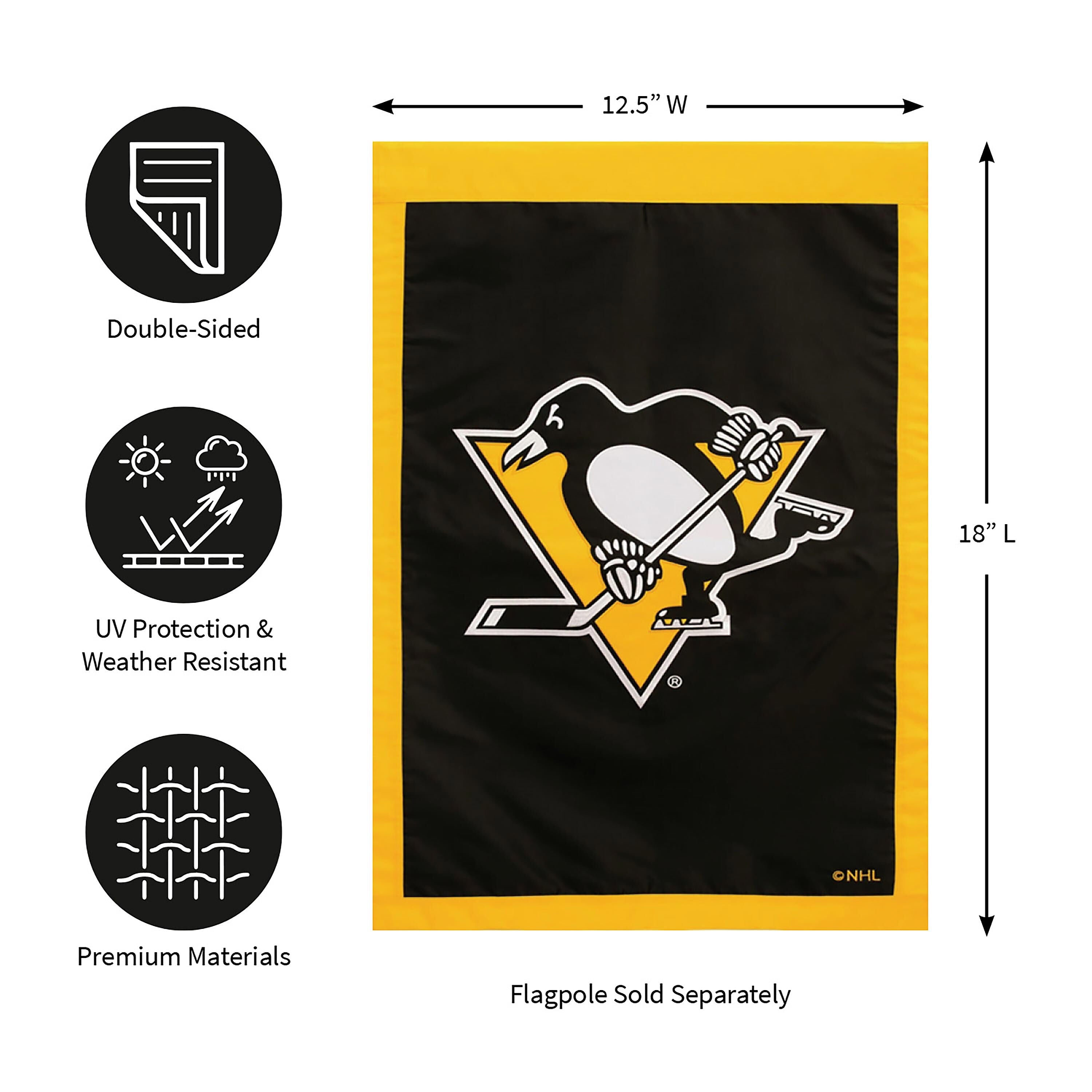 Pittsburgh Penguins Applique Flag