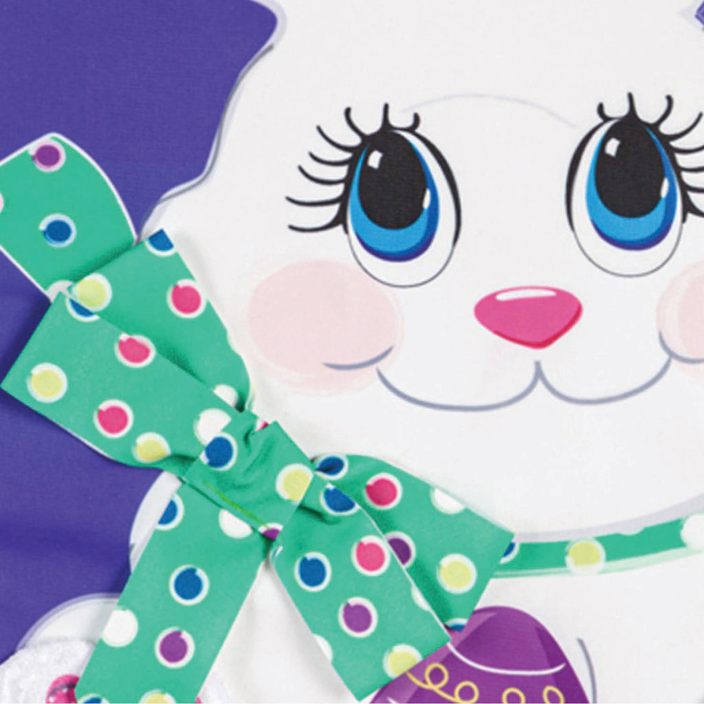 Easter Bunny Applique Garden Flag