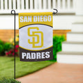 San Diego Padres Suede Garden Flag