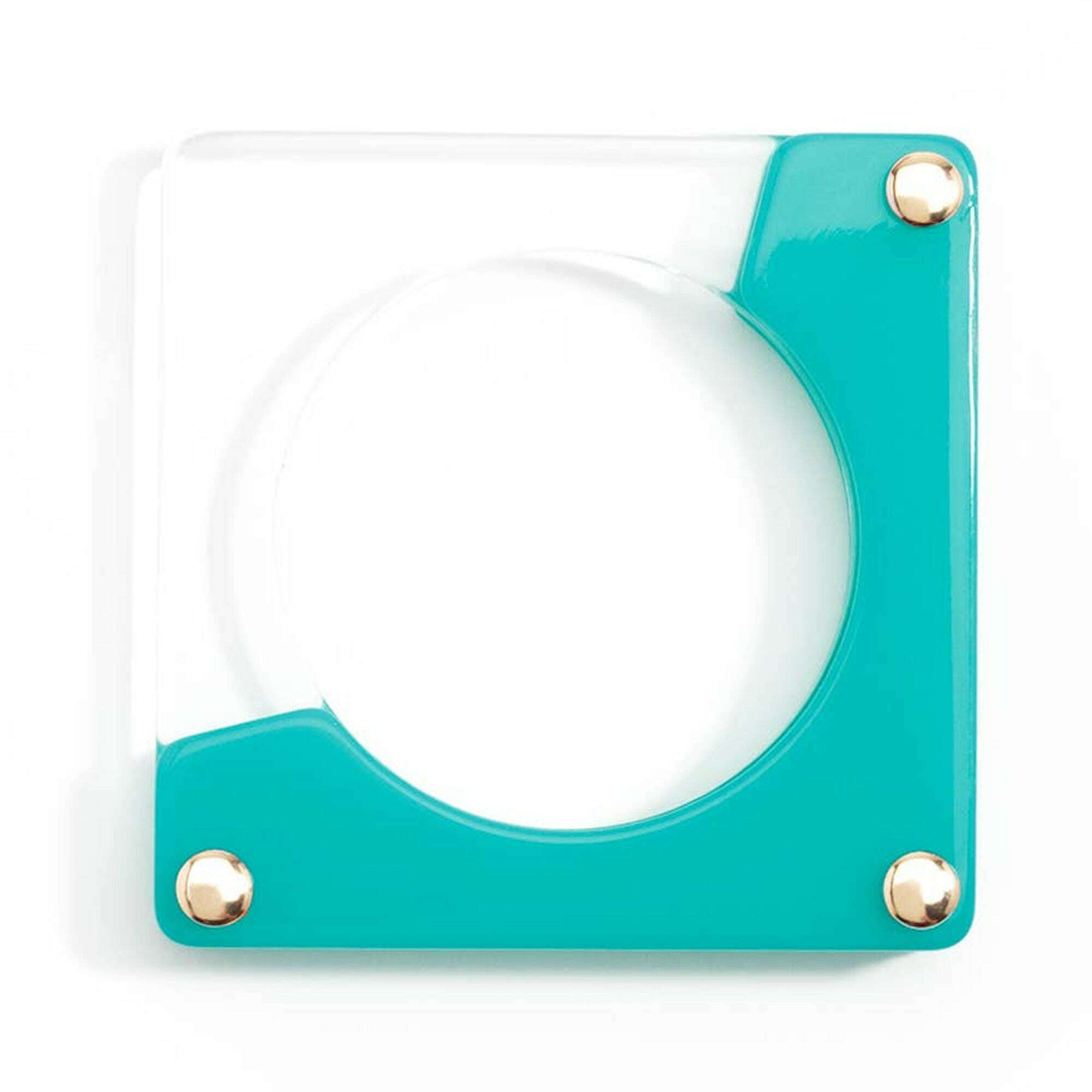 Acrylic Resin Square Bangle - AQUA