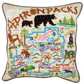 Adirondacks Hand-Embroidered Pillow