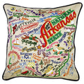Arkansas Hand-Embroidered Pillow