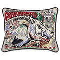Arkansas, University of Collegiate Hand-Embroidered Pillow