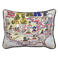 Army Large Hand-Embroidered Pillow