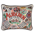 Auburn University Collegiate Hand-Embroidered Pillow