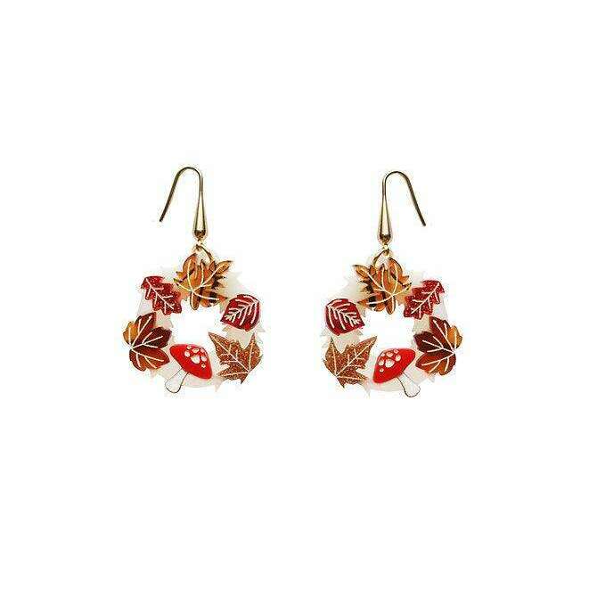 Autumn Wreath Earrings by Laliblue