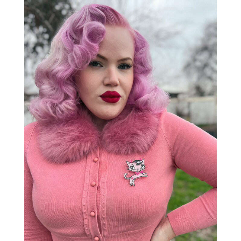 Bad Kitty Brooch by Miss Fluff x Lipstick & Chrome