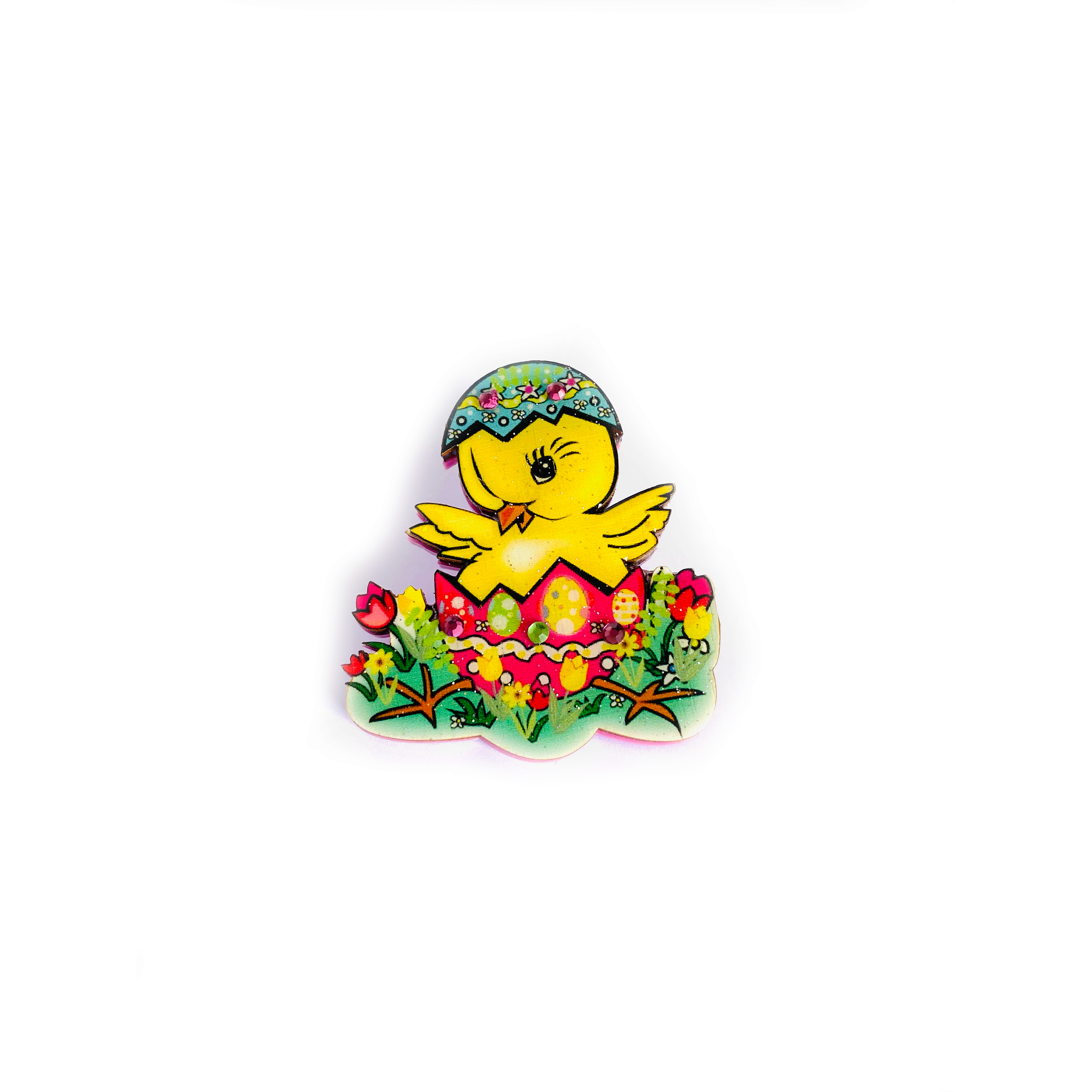 Benny the Easter Chick Brooch by Rosie Rose Parker