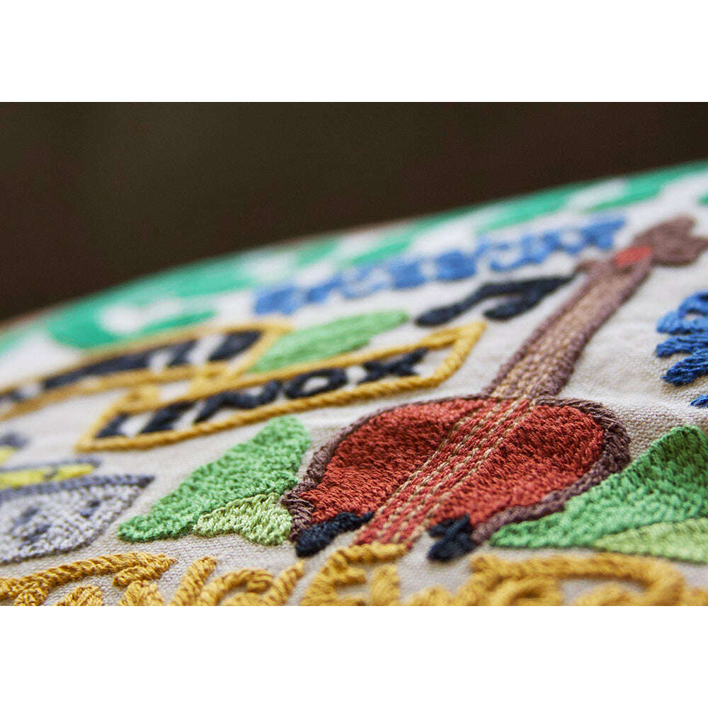 Berkshires Hand-Embroidered Pillow