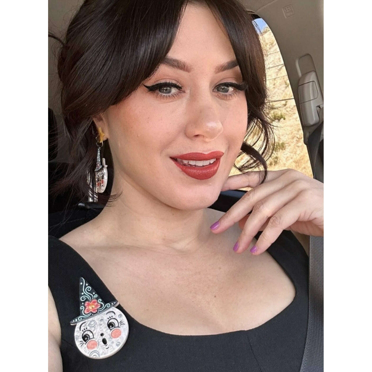 Bloomin' Luna Witch Statement Earrings by Johanna Parker x Lipstick & Chrome