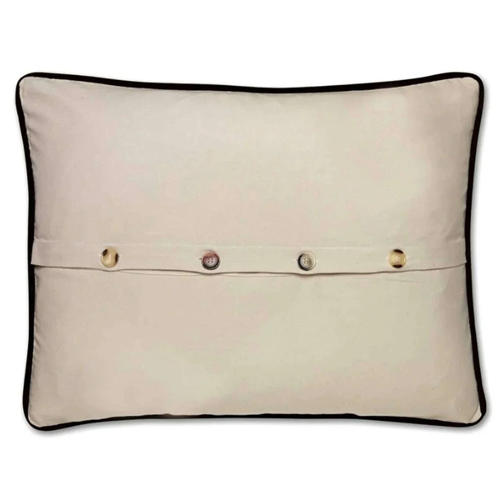 Boston Hand-Embroidered Pillow