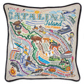 Catalina Hand-Embroidered Pillow