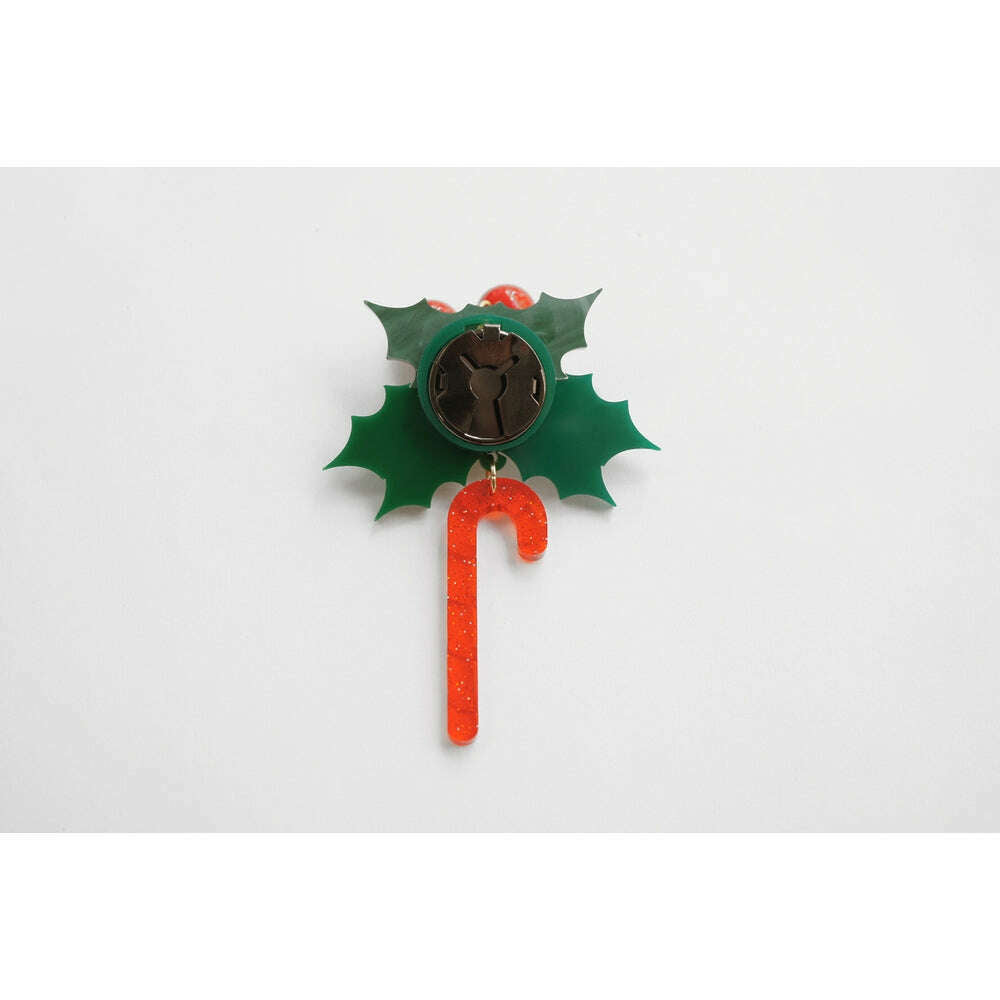 Christmas Candy Cane Button Cover by Laliblue
