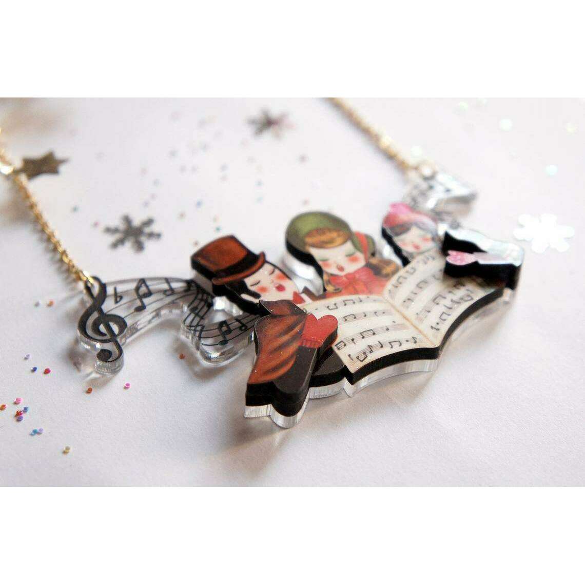 Christmas Carols Necklace by Laliblue