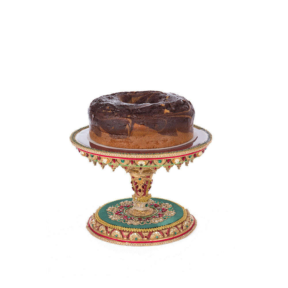 Christmas Castle Cake Plate by Katherine's Collection