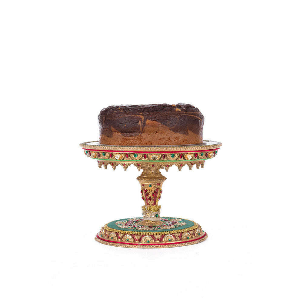 Christmas Castle Cake Plate by Katherine's Collection