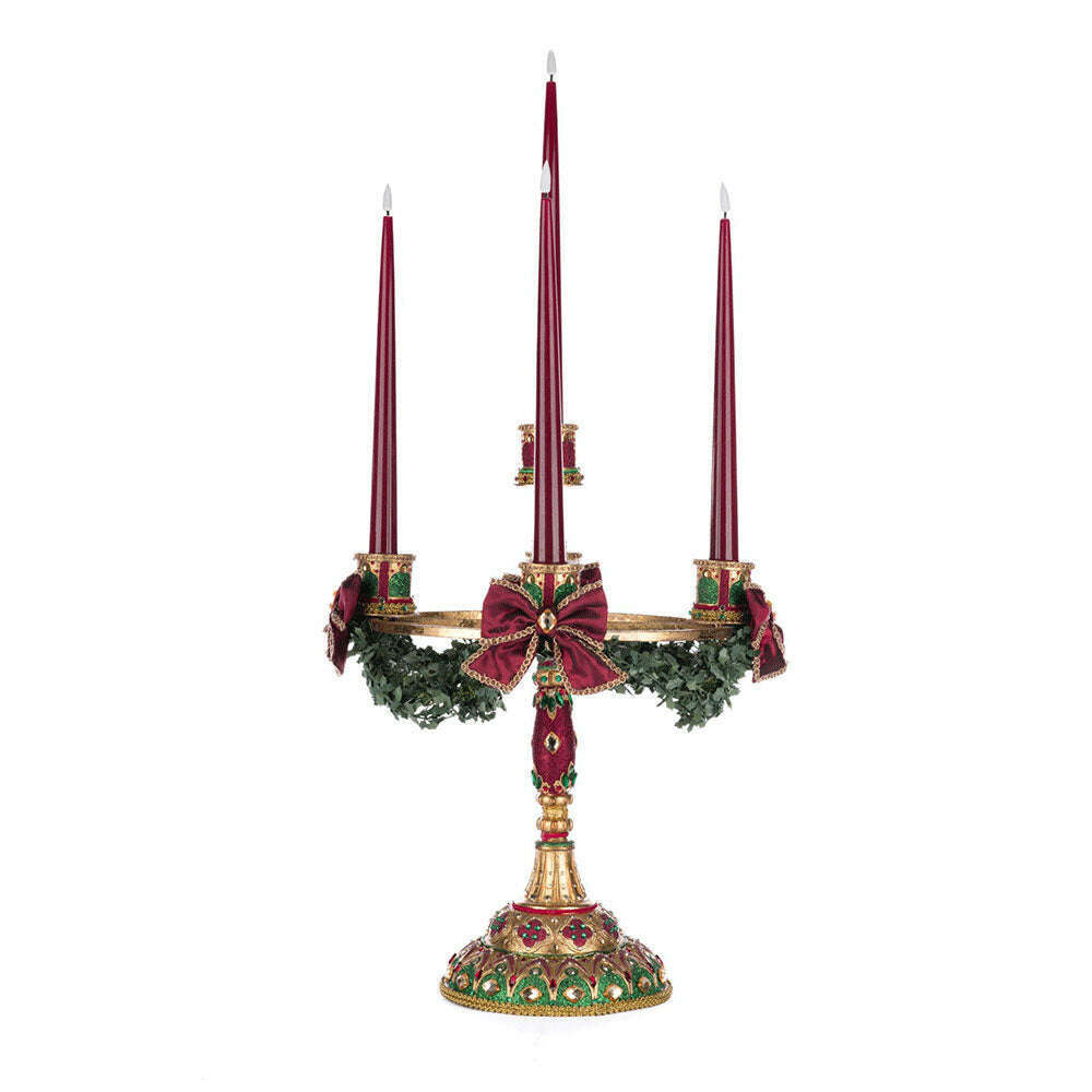 Christmas Castle Candelabra by Katherine's Collection