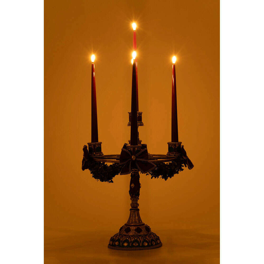 Christmas Castle Candelabra by Katherine's Collection