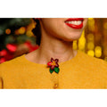 Christmas Flower Button Cover by Laliblue