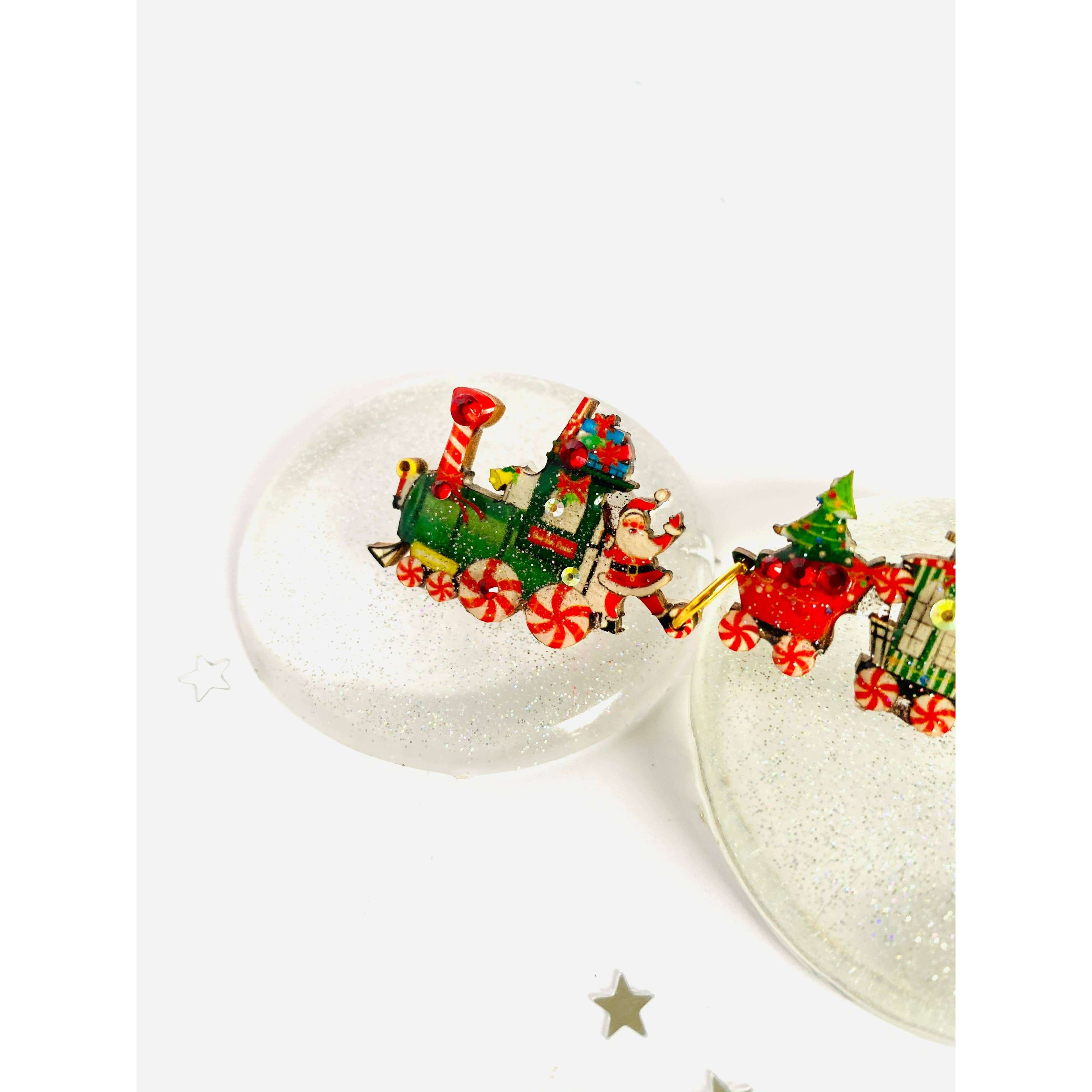 Christmas Train Brooch by Rosie Rose Parker