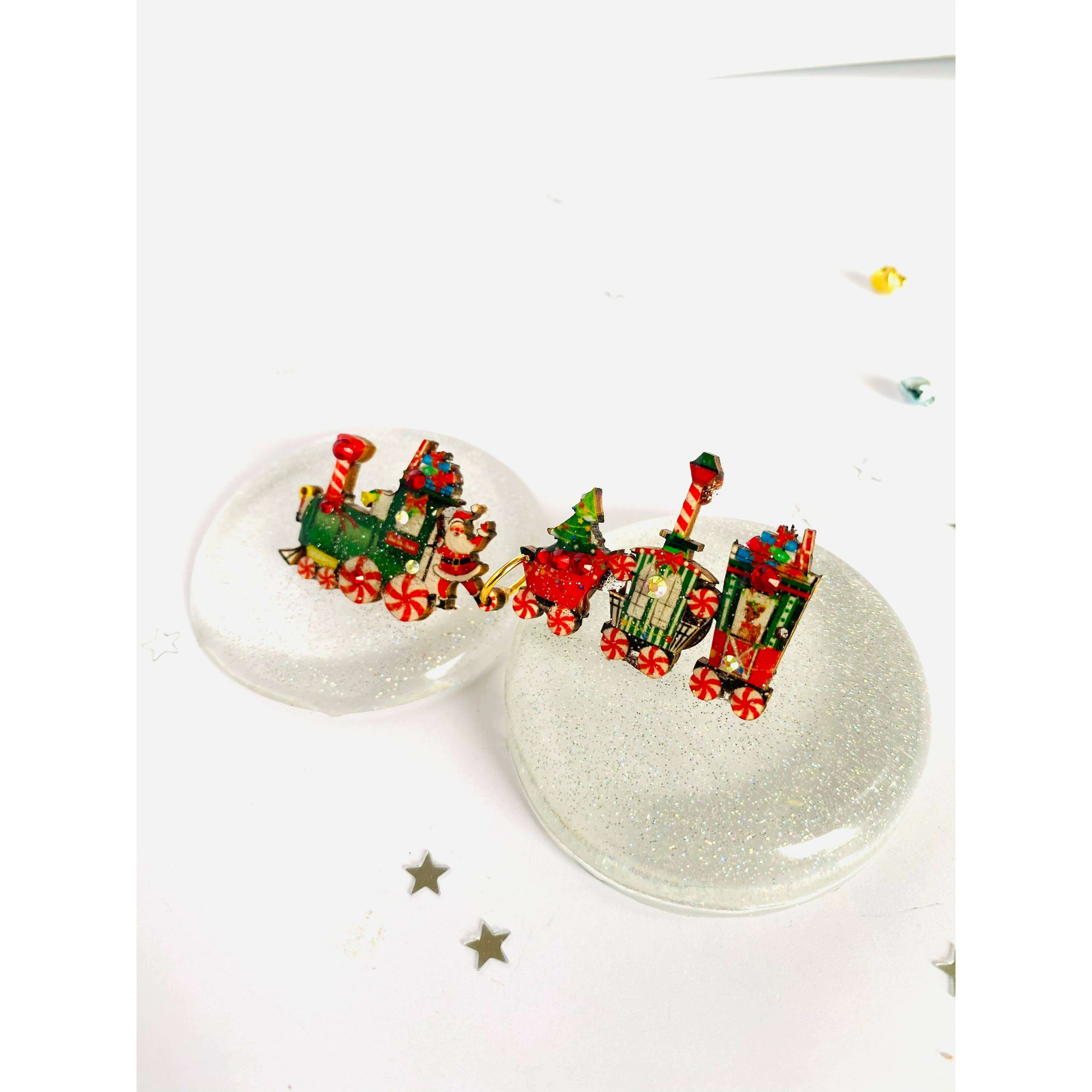 Christmas Train Brooch by Rosie Rose Parker