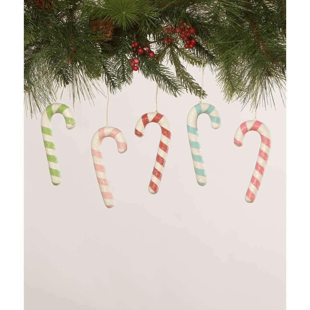 Citrine Candy Cane Ornament by Bethany Lowe Designs