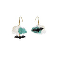 Cloud with Bats Halloween Earrings by Laliblue