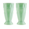 Coca-Cola Jadeite Malt Tumbler, 16 oz Set of 2, Jadeite Glass