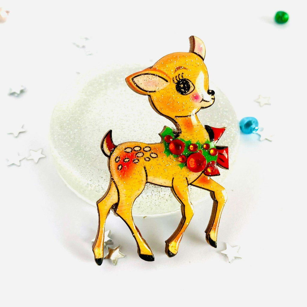 Cute Deer Brooch by Rosie Rose Parker