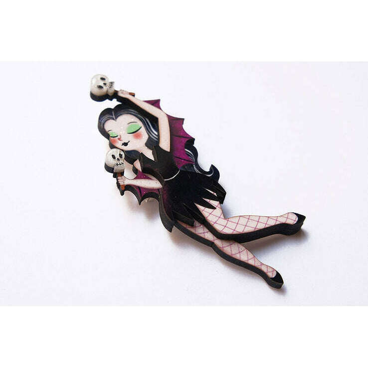 Dancing Vampiress Brooch by Laliblue