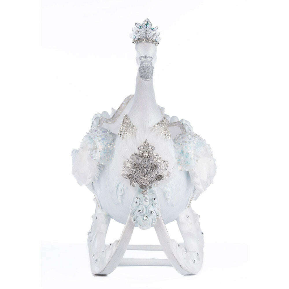 Dazzling Swan Sleigh by Katherine's Collection