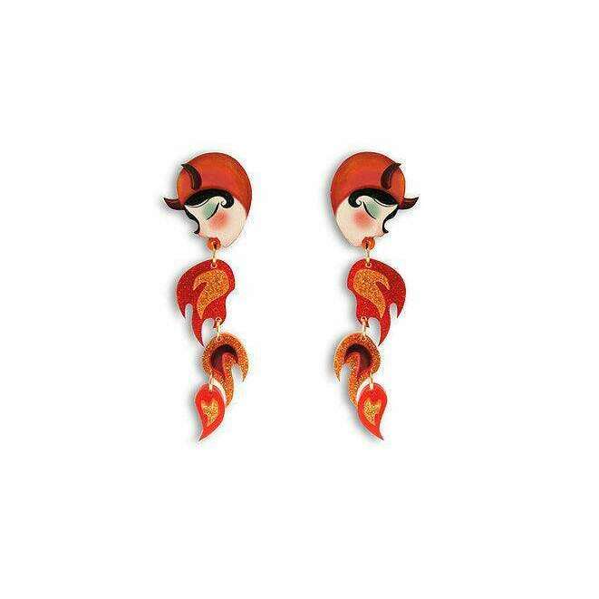 Fire Breather Earrings Halloween Earrings by Laliblue